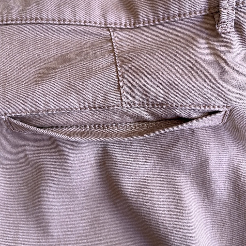 KAOS Jeans Chino Stretch Short 3" Women Size 31 Mauvey Camel Tan Made in Italy - Picture 9 of 9